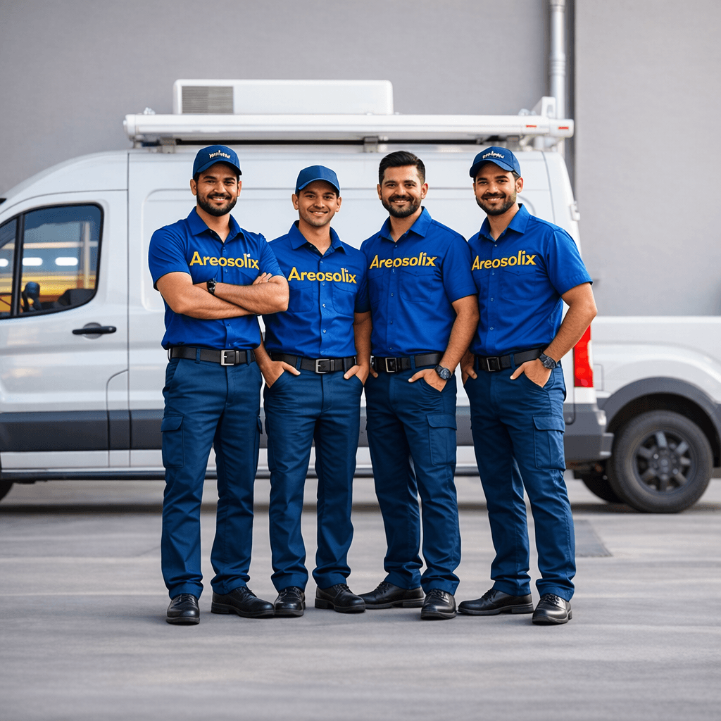 Areosolix AC service professional at work